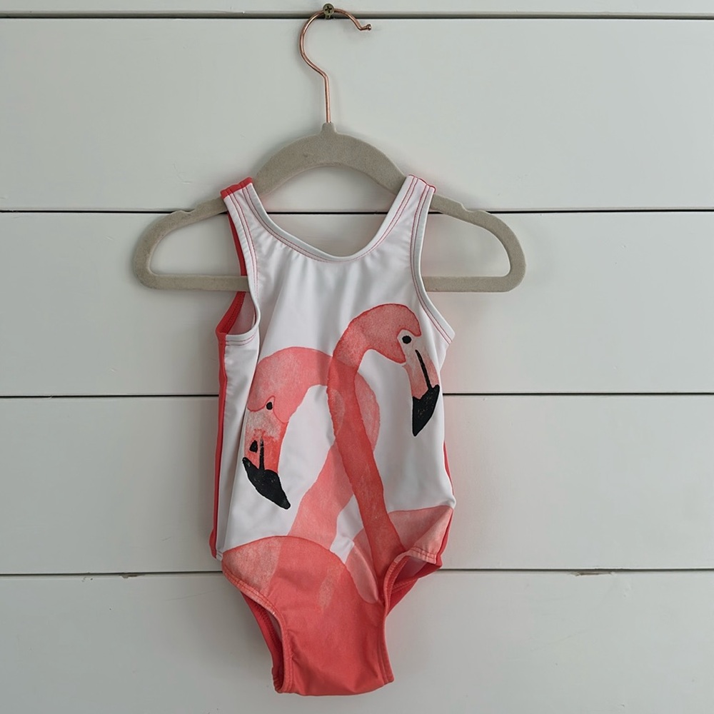 Old Navy Flamingo Swimsuit 18-24M